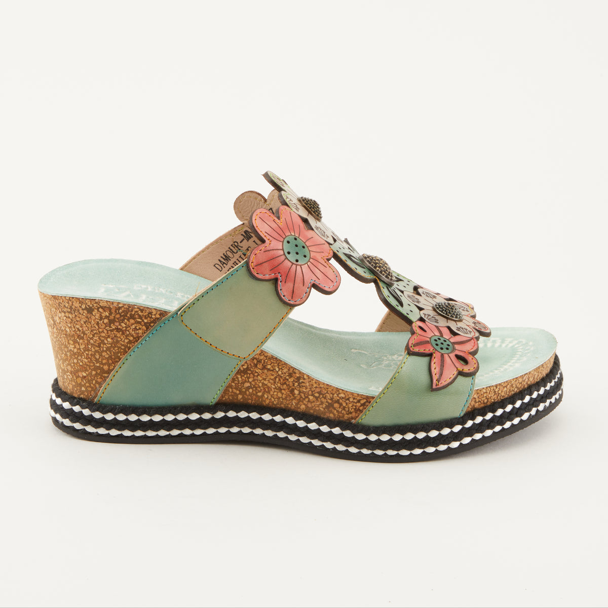 Multi-colored L'artiste Damour Slide Sandals — Spring Step Shoes