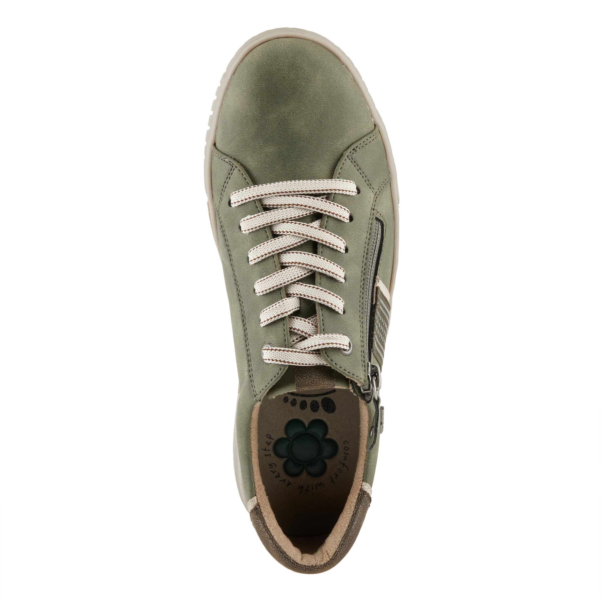 Olive shops colored sneakers