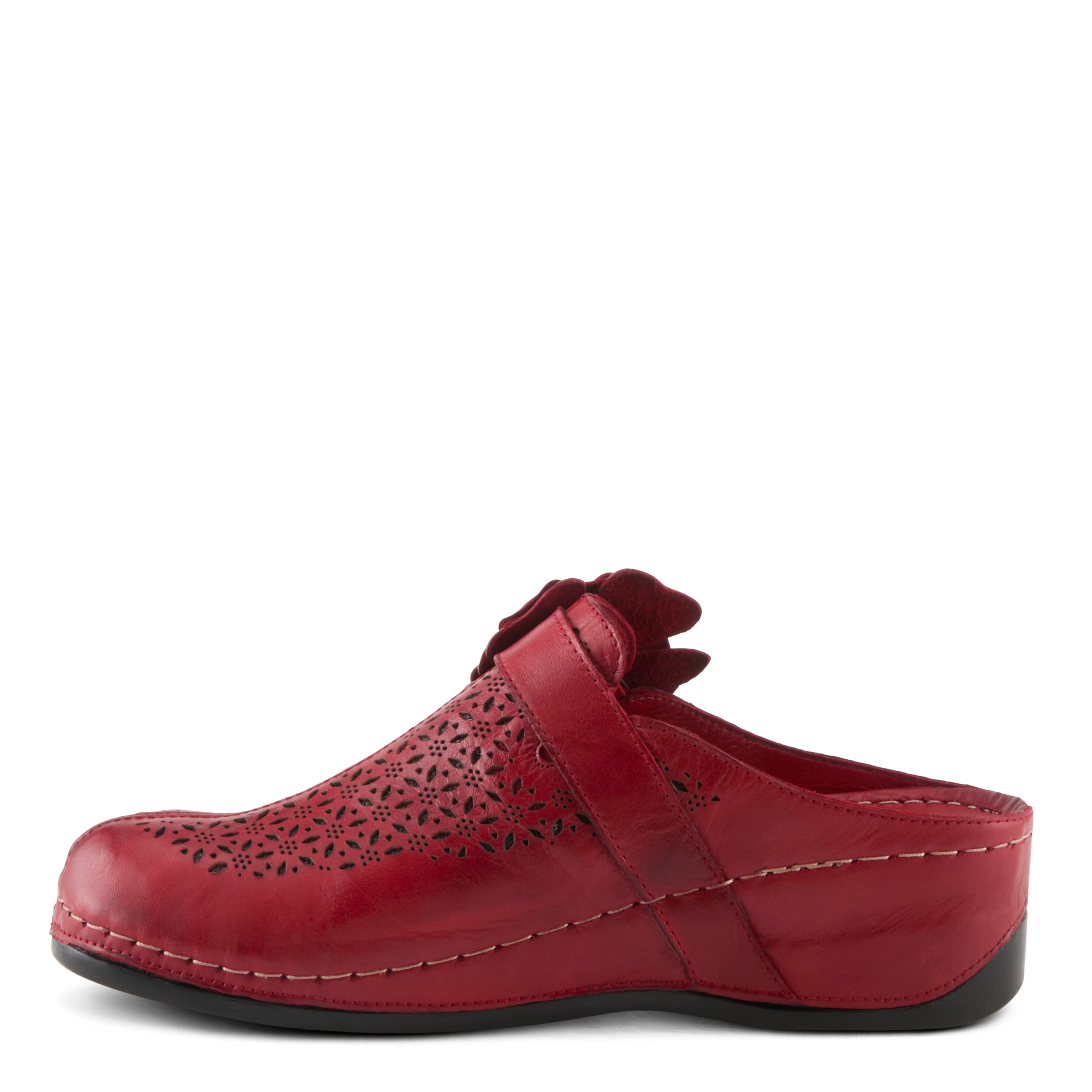 Spring Step Lilybean Perforated Leather Clogs