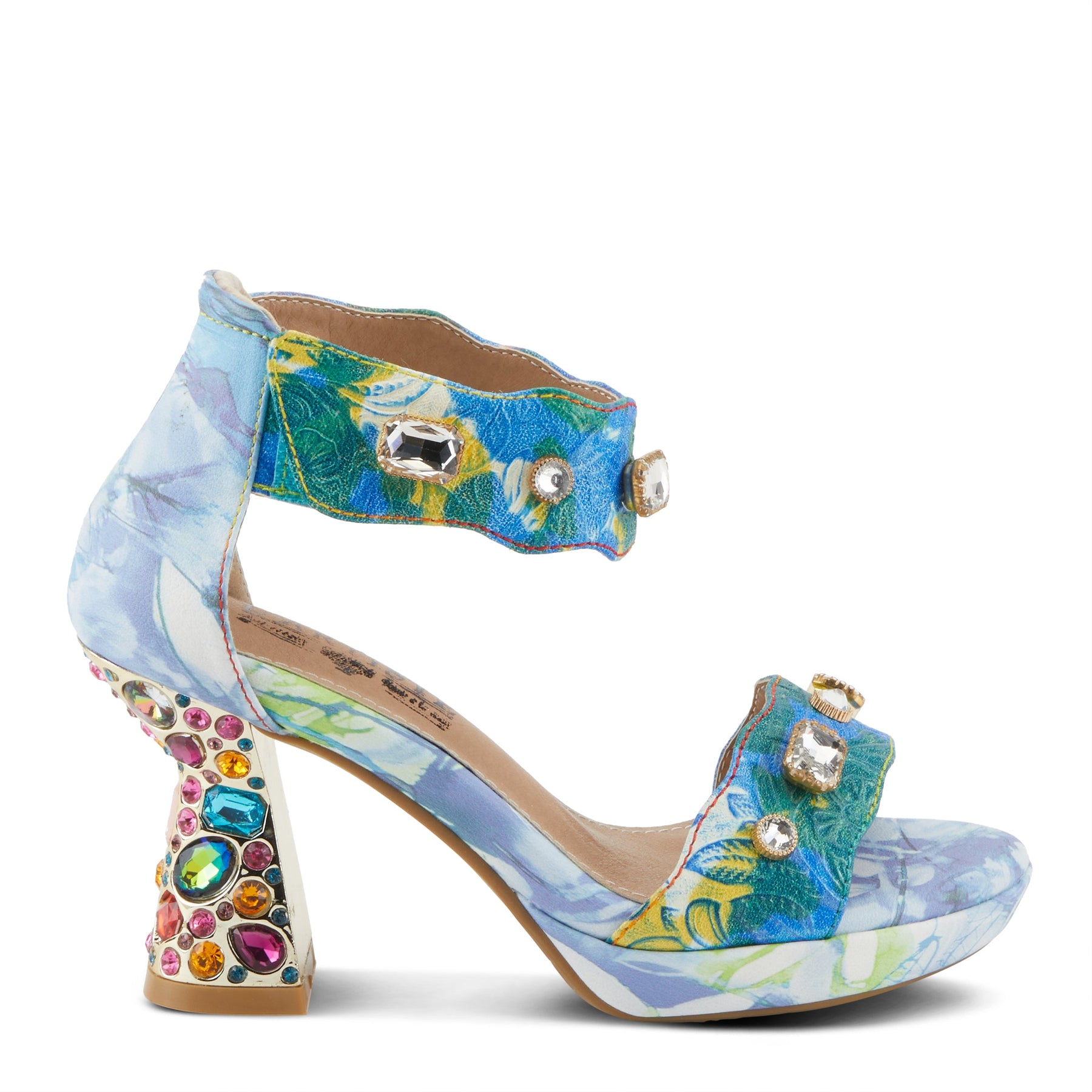 L'artiste Jewell Closed Back Ankle Strap Sandals – Spring Step Shoes