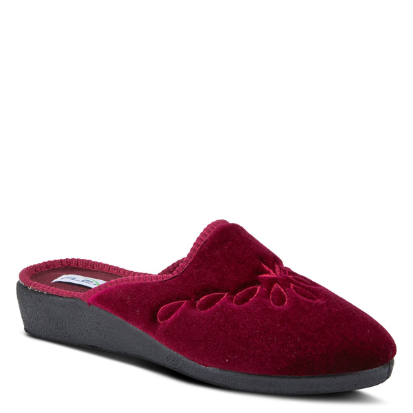 Flexus Josie Slippers: Velvet Indoor Slipper – Spring Step Shoes