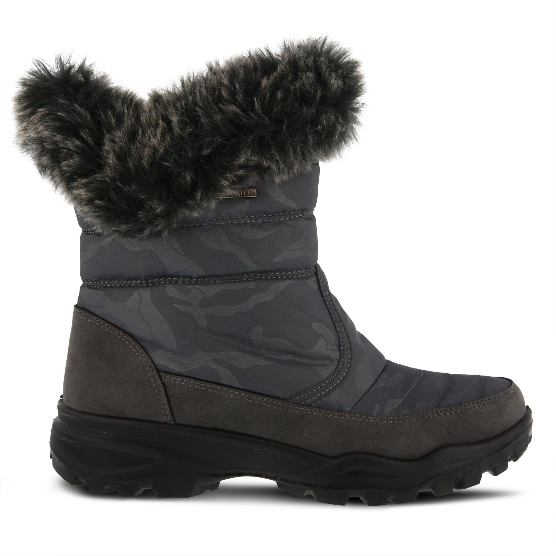Flexus Korine Boots With Soft Camo Print – Spring Step Shoes