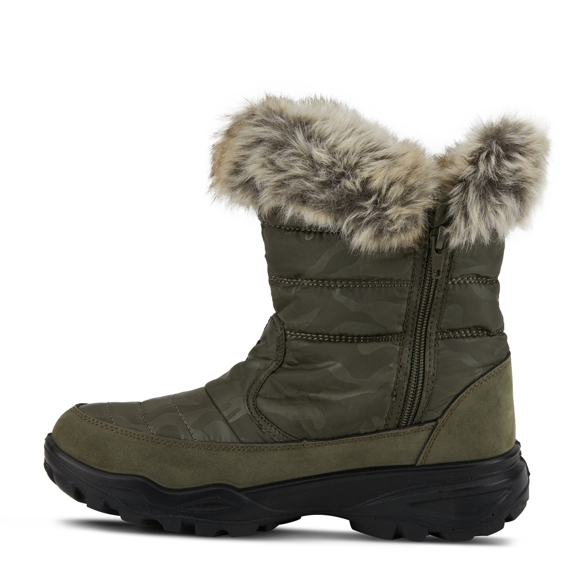 Flexus Korine Boots With Soft Camo Print – Spring Step Shoes