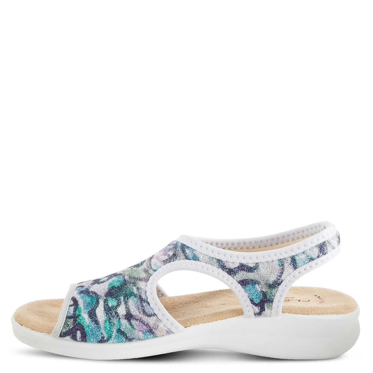 Flexus Nyaman-swirl Sandals: Sling Back Sandal – Spring Step Shoes