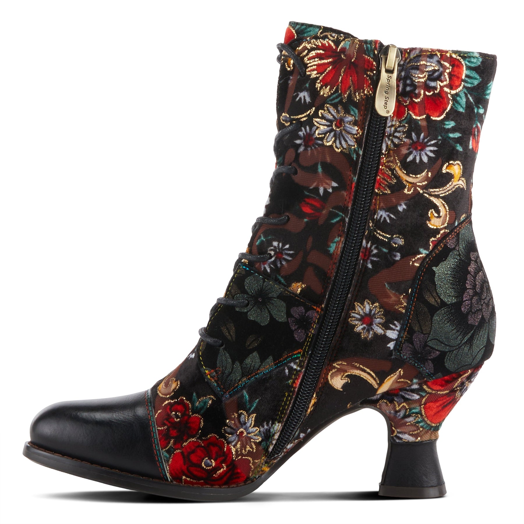 L'artiste Roselia Boots: Floral Pattern Boot – Spring Step Shoes