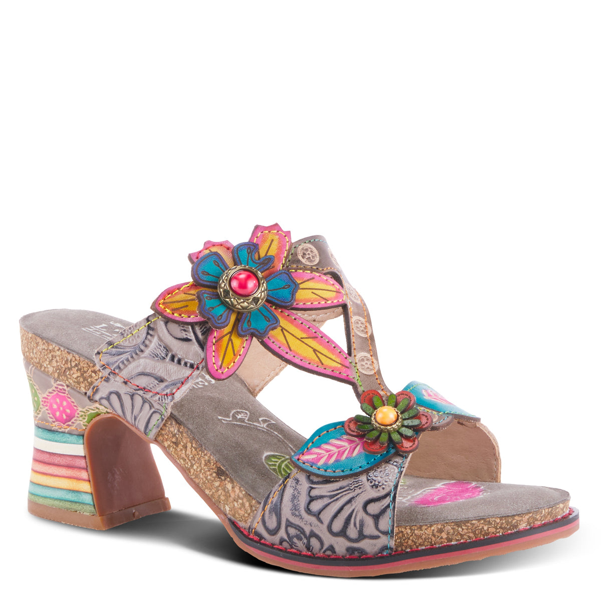 L'artiste Rossie Heeled Sandals: Leather Sandal – Spring Step Shoes