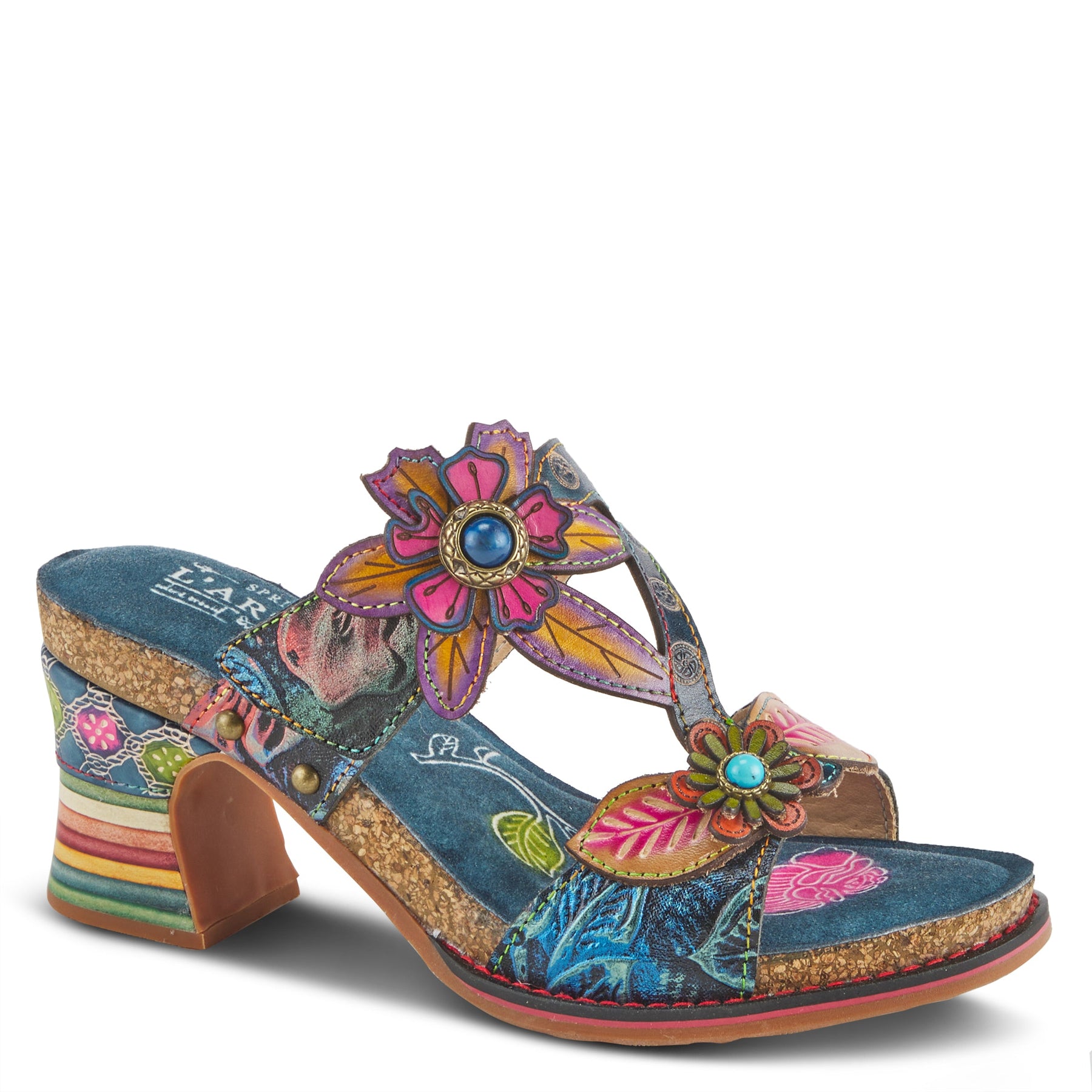 L'artiste Rossie Heeled Sandals: Leather Sandal – Spring Step Shoes